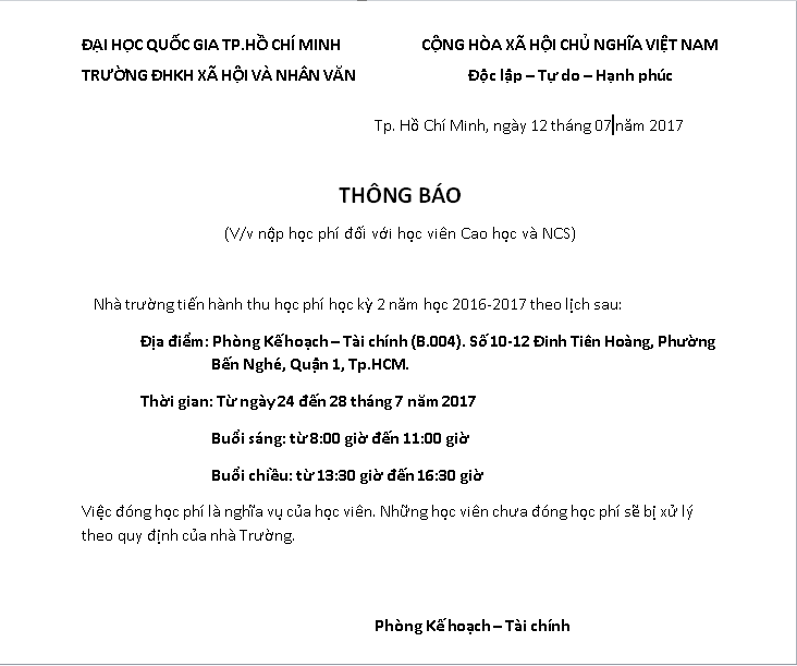 20170714.Thong bao thu HP Sau dai hoc HK2.16 17